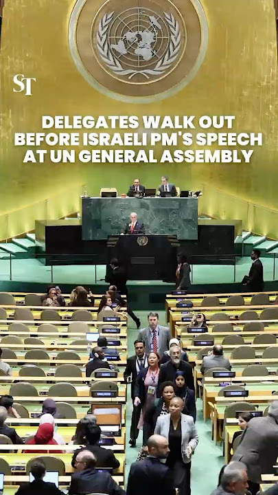Delegates walkout before Israel PM's speech at UN General Assembly