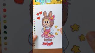 Trang trí nhãn dán Labubu #shortsviral #sticker #funny