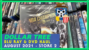 DOLLAR TREE $1 Blu Ray and DVD August 2021 Store 2 Search & Haul - Early Releases? NBA, New Horror