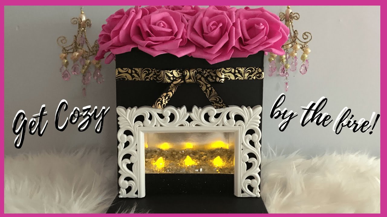 FLOWER FIREPLACE GIFT BOX MINI FIREPLACE DECORATION HIGHLY