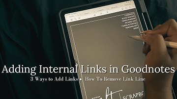 How To Add Clickable Tabs in Goodnotes | 3 Ways to Add Internal Links + How to Remove Hyperlink Line