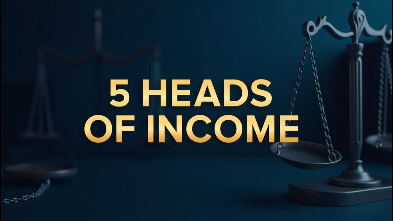 5 Heads of Income Under Income Tax Ordinance 2001 | Salary to Capital Gains | SJ Legal Hub