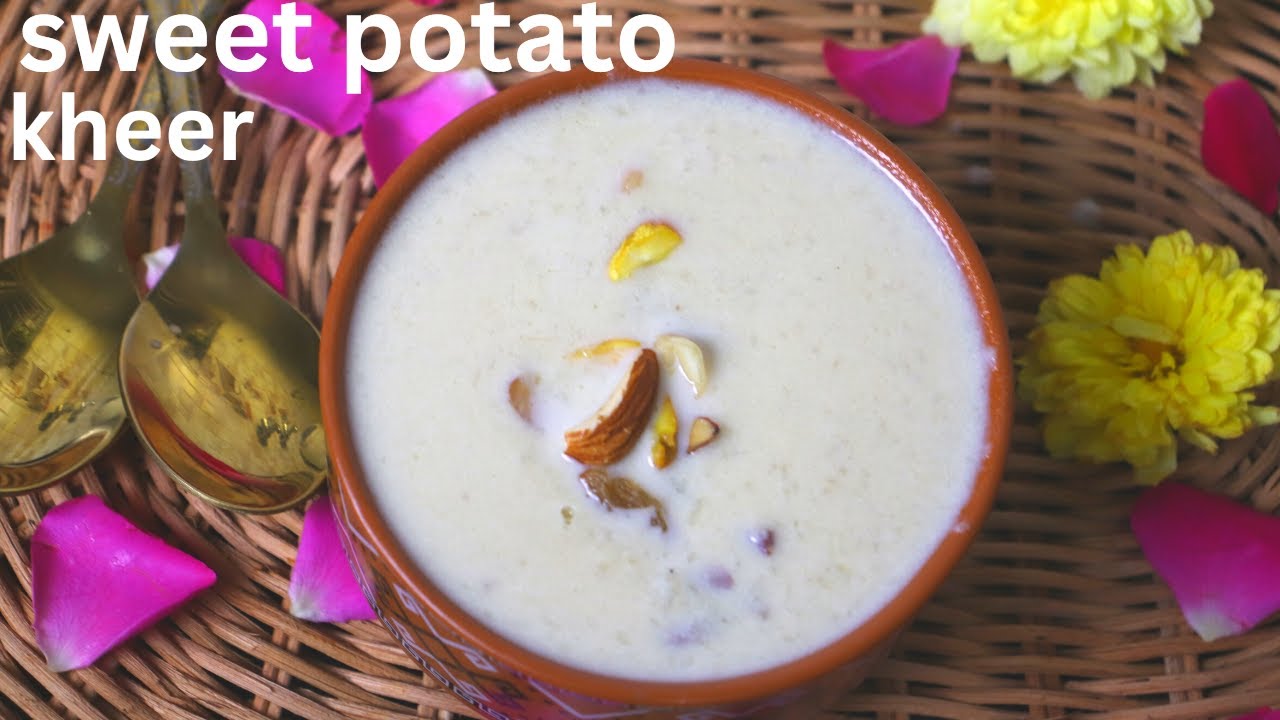 Sweet potato kheer Kheer recipe How to make sweet potato kheer చిలగడదుంప పాయసం YouTube
