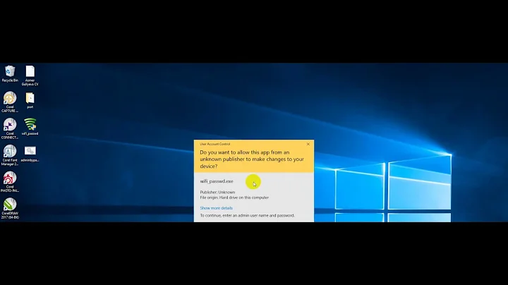 How to view wifi password in Windows 10.Without administrator password or privileges