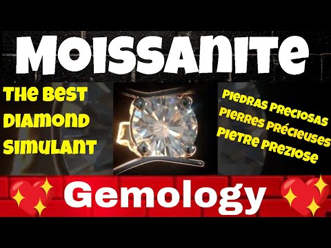 Videó: A moissanit gyémántként csillog?