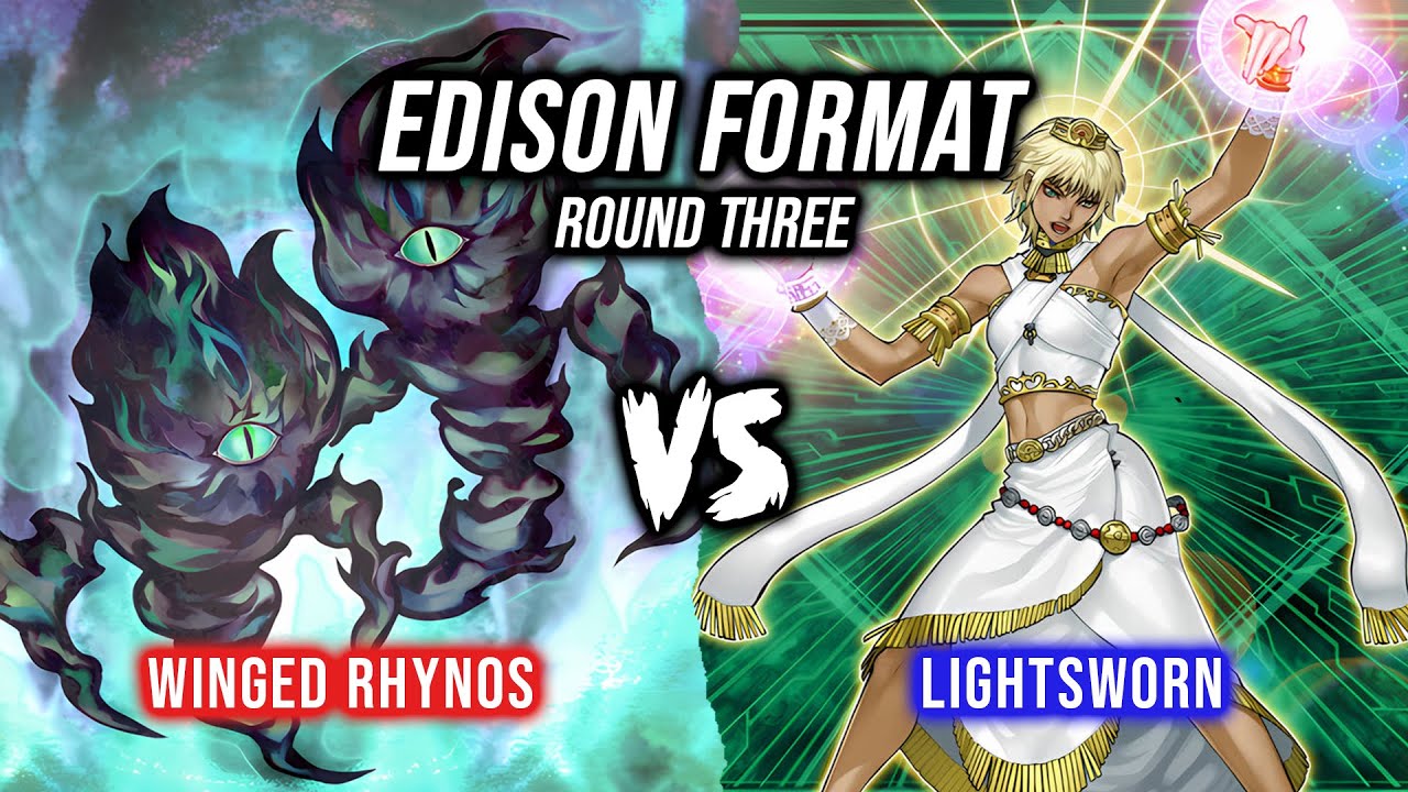 Формат Yu-Gi-Oh! Edison, раунд 3: Winged Rhynos против Lightsworn при участии @TheMacroShow