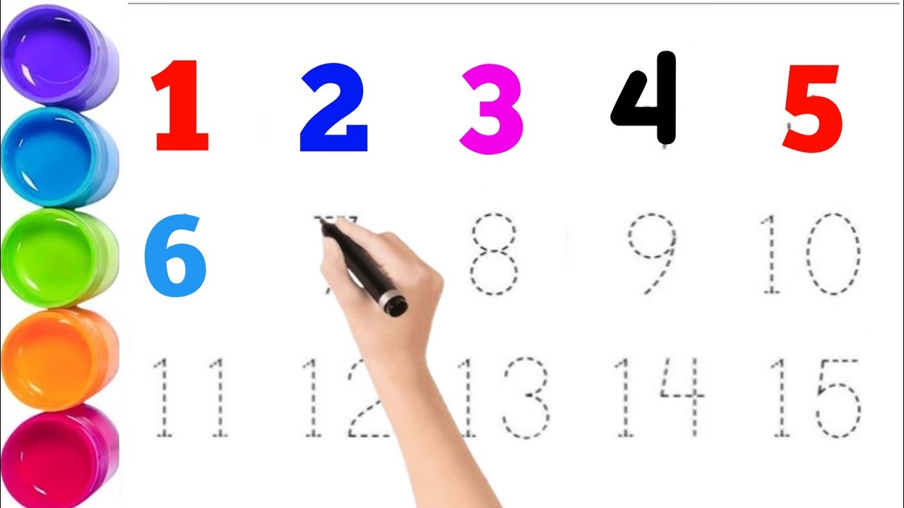 Numbers 1 to 15 | Basic Counting for Kids - YouTube