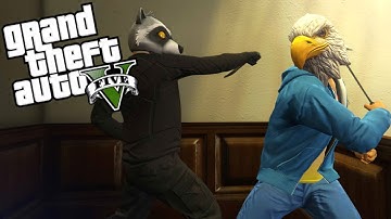 GTA 5 Funny Moments - Every Bullet Counts: Part 2! (vs Vanoss, Delirious, and Terroriser)