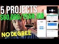 5 Web Developer Projects $60,000 Job | Mikael's Story #grindreel