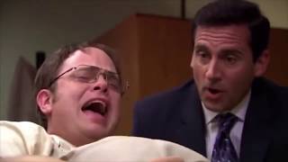 dwight gives birth ft. frank and tobin