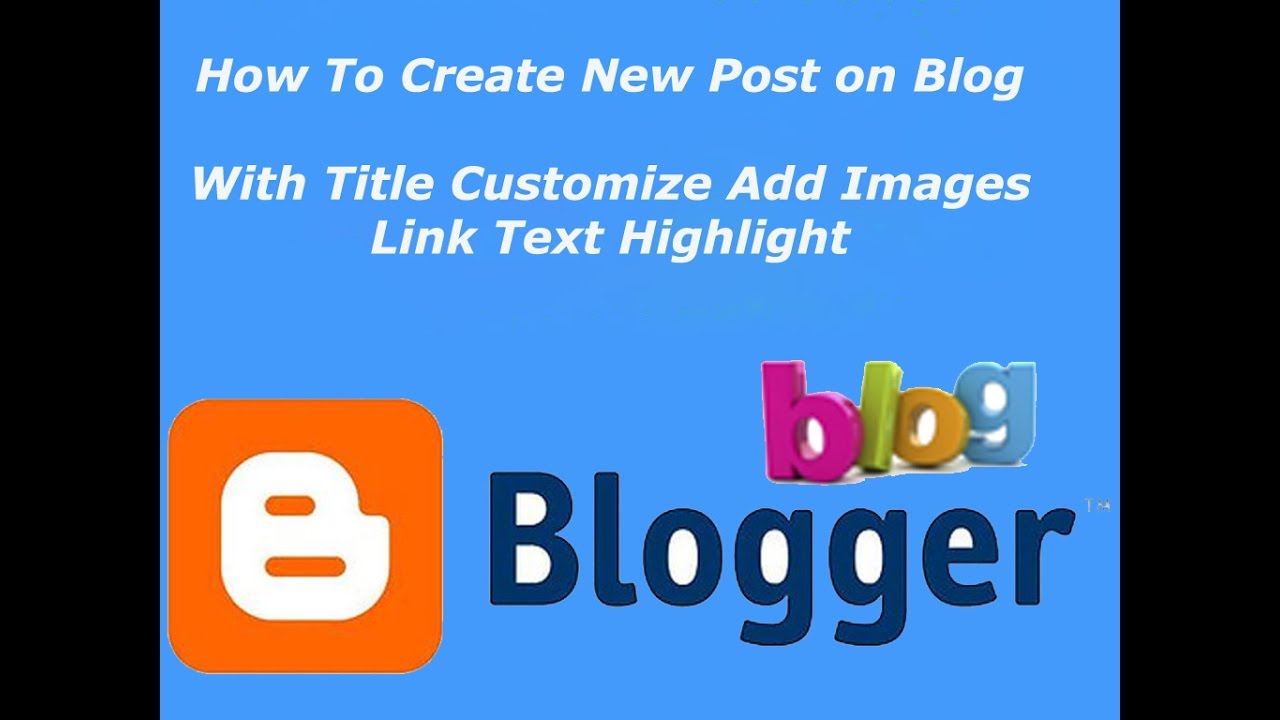 How To Make Blog Post with Title Add Images create Link | Create
