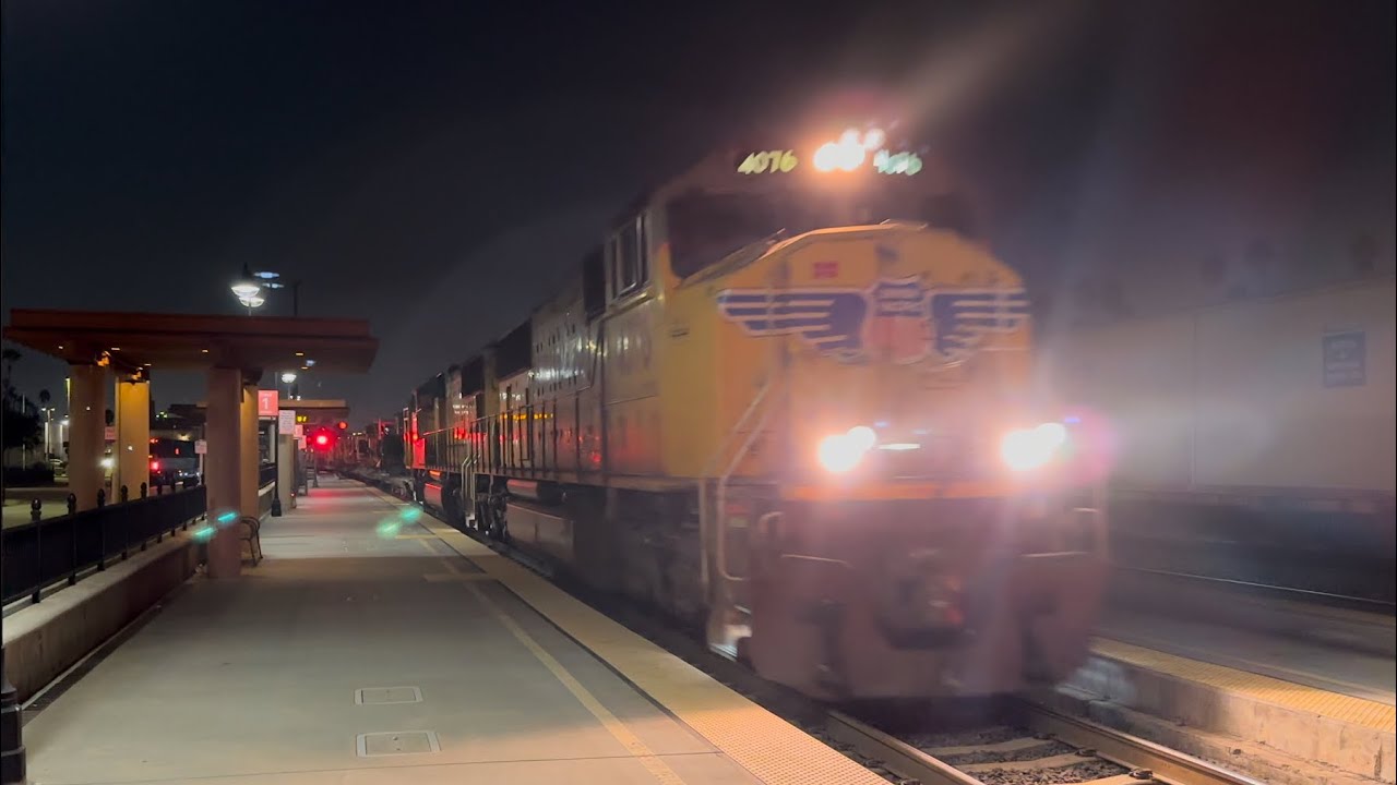[4K] UP 4076 SD70M w/ RL K3HA Leads an all 70M WWCSRG-02 through ...