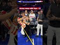Young fella was happy to hand over his own jersey 😆😆 #nba #hawks #traeyoung #icetrae #jerseyswap