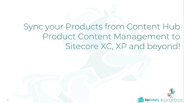 Sync your Products from Content Hub Product Content Management (PCM) to Commerce XC, XP & beyond!