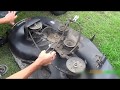 Replacing The Deck Belt On An Old Style 42in Craftsman Mower