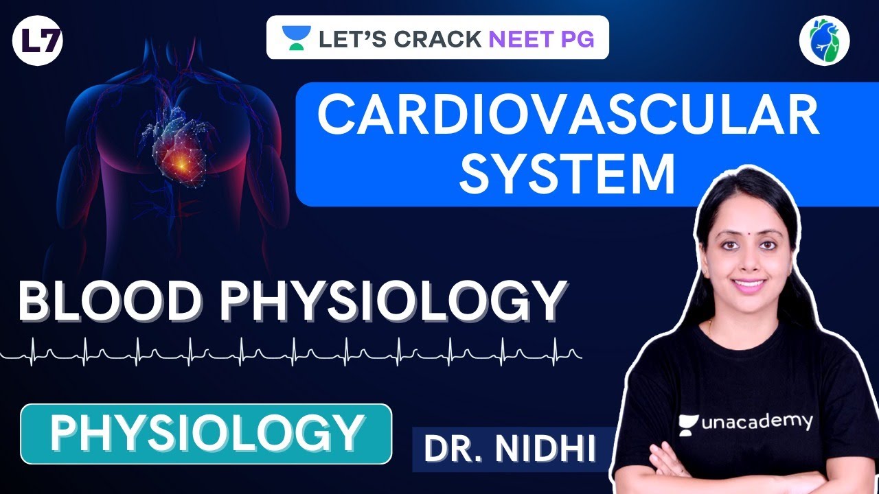 Physiology | Cardiovascular System | Blood Physiology | NEET PG 2021 | Dr. Nidhi