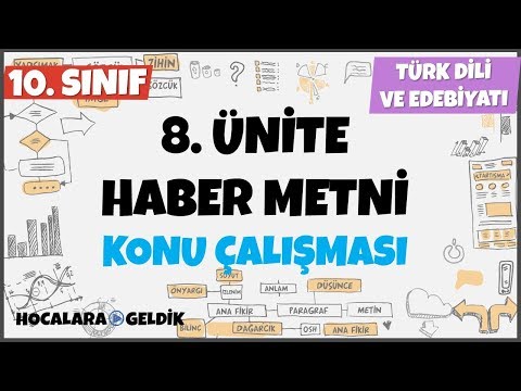 Haber Metni, 10. Sınıf Türk Dili ve Edebiyatı