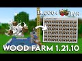 BEST MINECRAFT AUTOMATIC WOOD FARM 1 21 10 TUTORIAL All Wood Types 