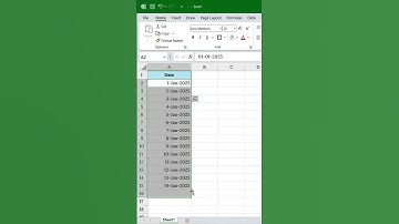 Auto Fill Dates & Weekdays Instantly in Excel : Time-Saving Trick!