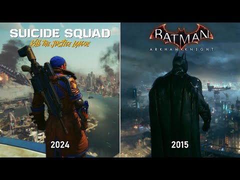 : Justice League vs Batman Arkham Knight | Physics and Details Comparison