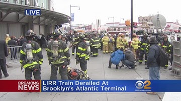 LIRR Train Derails In Broklyn