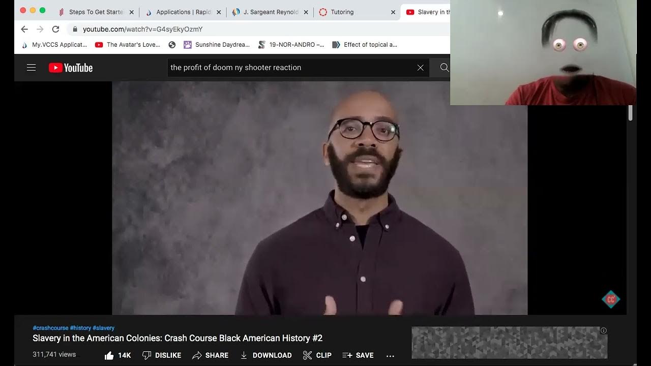 Slavery in the American Colonies Crash Course Black American History 2 reaction enslaved