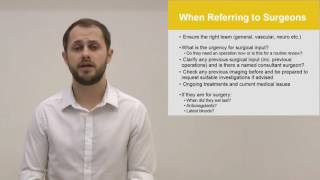 How to Refer a Patient (Approaching the Patient with...)