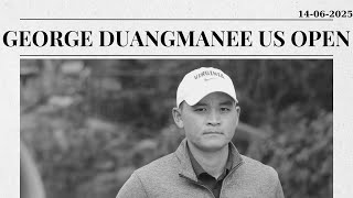 George Duangmanee's second round showed the beauty and harshness of the U.S. Open