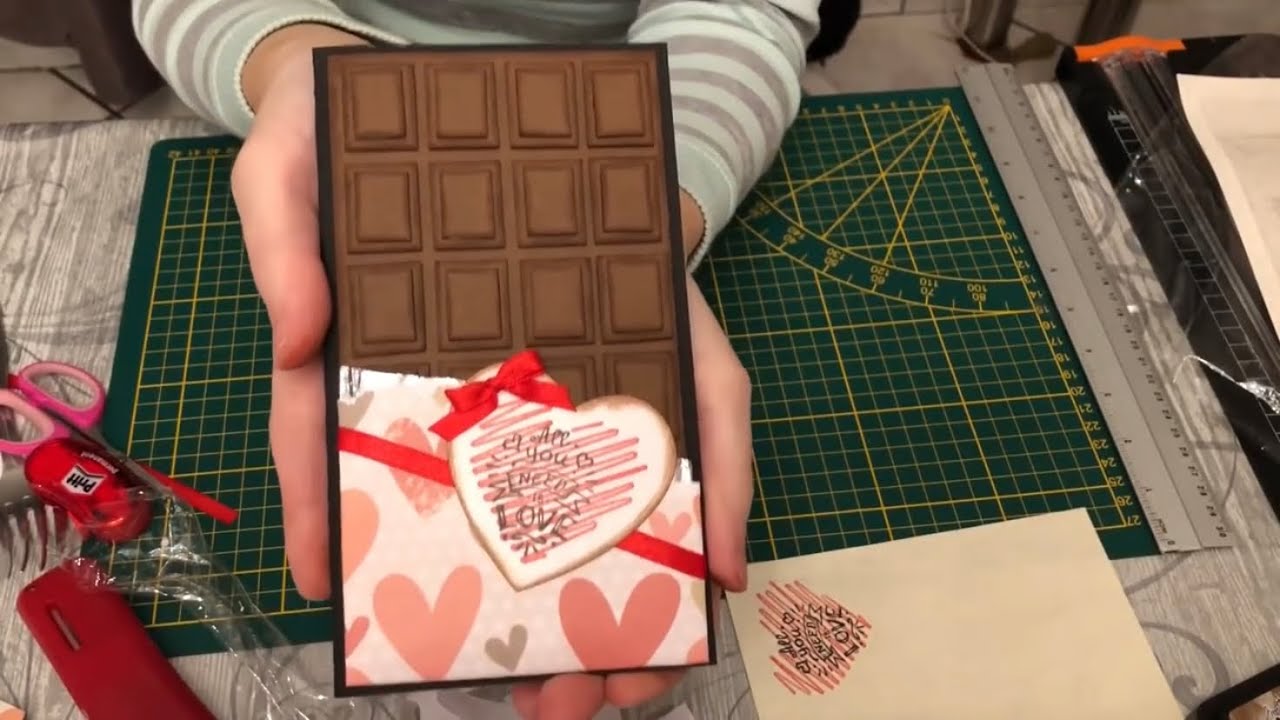 Carte choco 🍫 gourmande pour la St Valentin ❤️