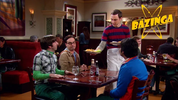 Sheldon works with Penny at the cheesecake factory...