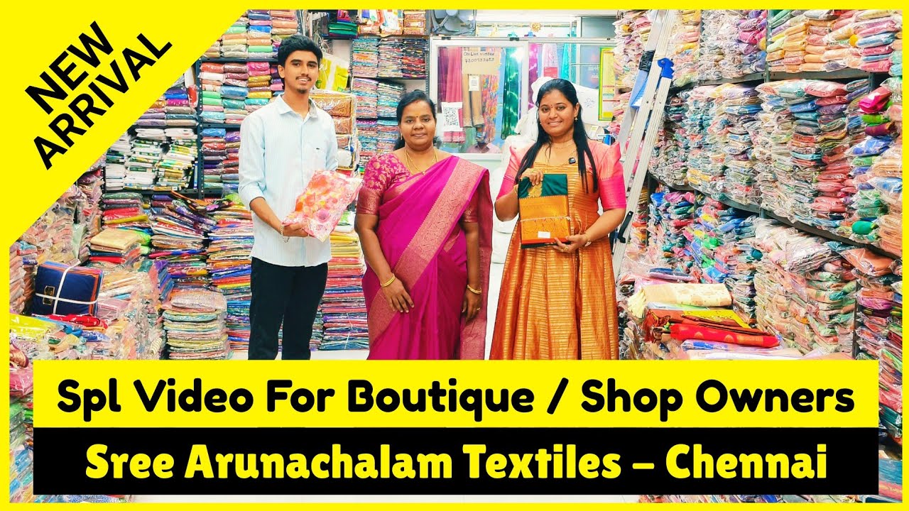 💥 Wholesale Sarees 💥Vannarapettai Wholesale Shop ⭐ Sree Arunachalam Textiles | Tamil Budget Vlogs