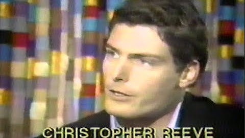 Christopher Reeve CNN Superman Interview 1981