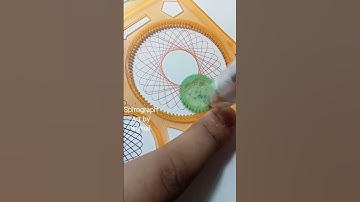 Simple Spirograph Design Geometric shapes 0100 #shorts #ytshorts #trending