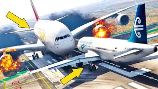 MOST Powerful Explosion GIANT A380 Crashed With A320