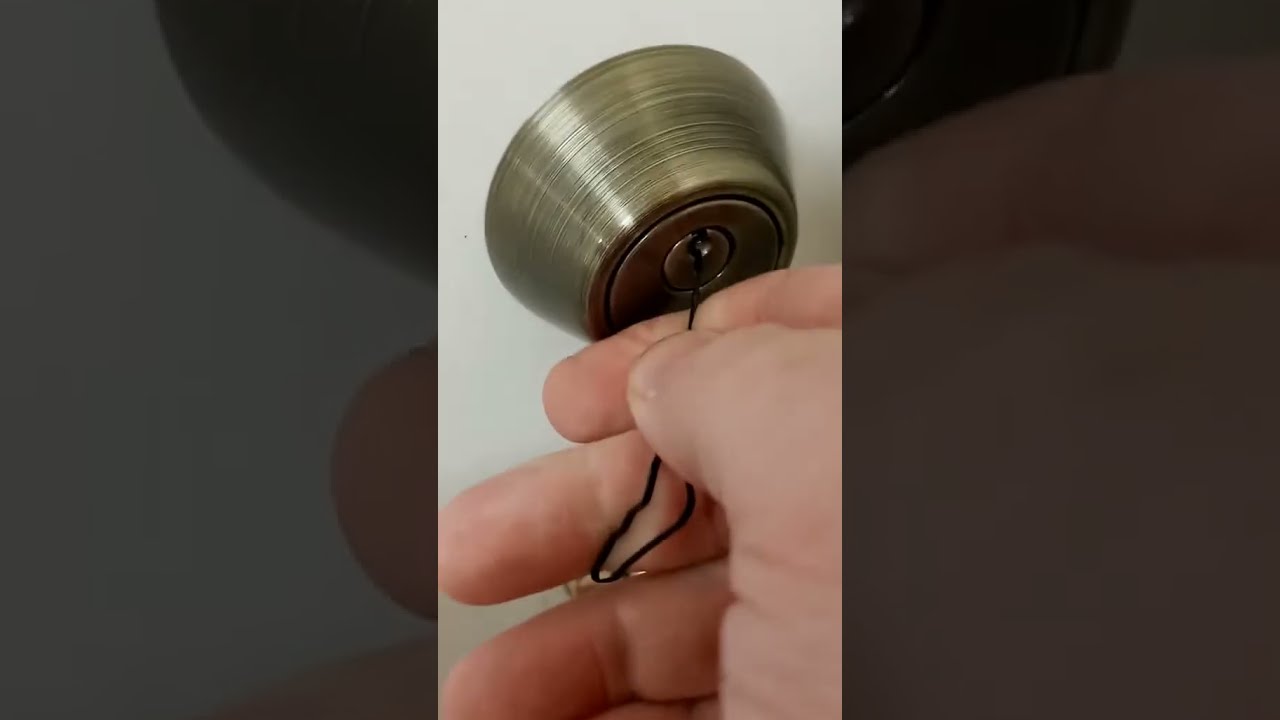 Hair Pin To Unlock The Door