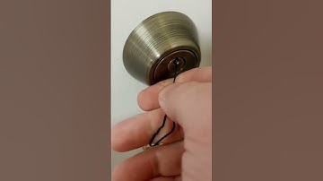Hair pin to unlock the door