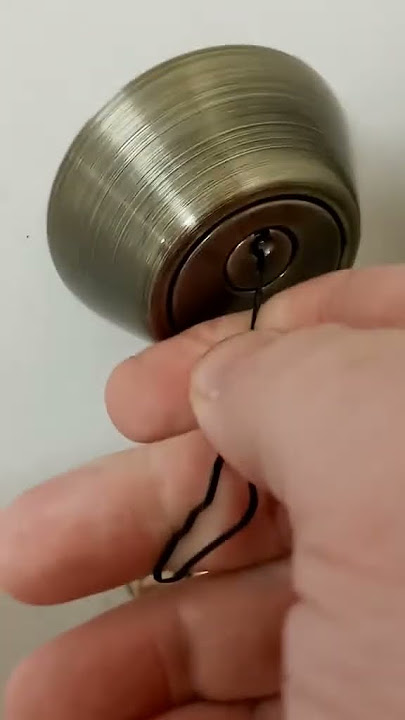 Hair pin to unlock the door