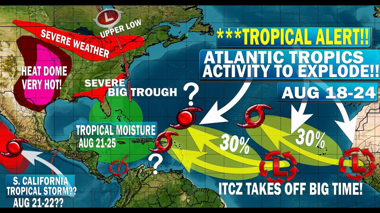 Tropics To Explode in Atlantic as Multiple Tropical Storms Form 18-25 ...