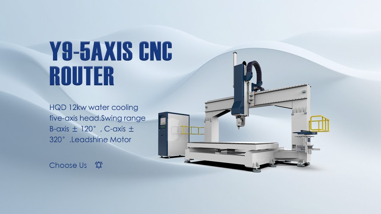 Five-axis CNC engraving machine with movable table