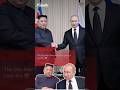 The Only Man Who Makes Kim Jong Un Look Shy 😬 #kimjongun #putin