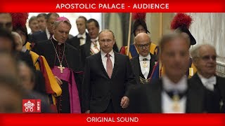 Pope Francis- Audience with President Vladimir Putin 2019-07-04