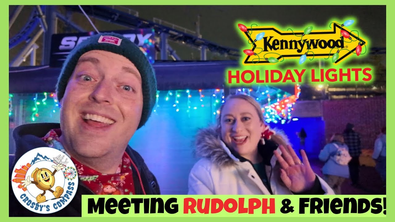 🎅🎄 Kennywood Holiday Lights | Rudolph the Red-Nosed Reindeer Characters & Festive Fun! 🎄✨