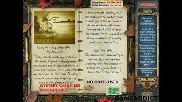 MYSTERY CASE FILES RAVENHEARST (No Hints Used) : LEVEL 1