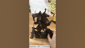 #Shorts Tượng Quan Công Cưỡi Ngựa màu hun giả cổ cực đẹp giá đang giảm