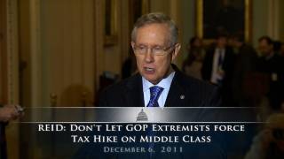 Reid: Don't Let GOP Extremists Force Tax Hike on Middle Class