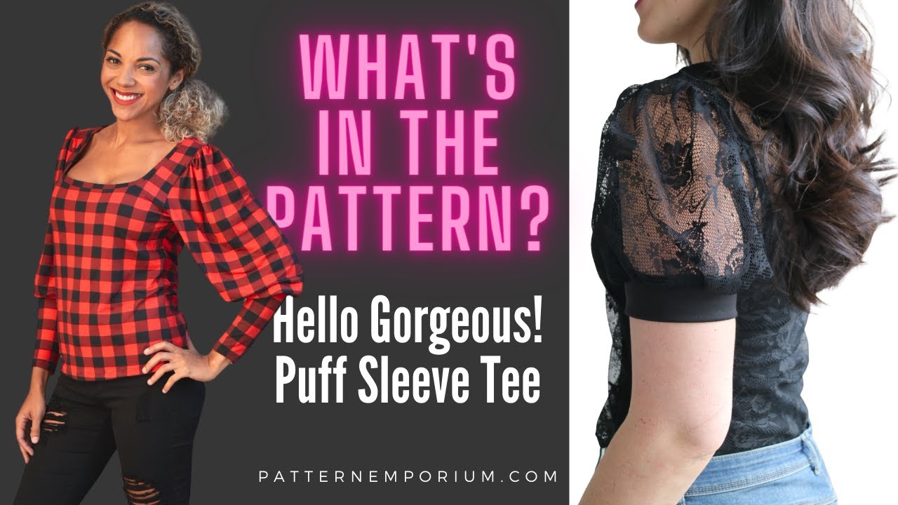 WHAT'S IN THE PATTERN  Puff Sleeve Top Sewing Pattern - Hello