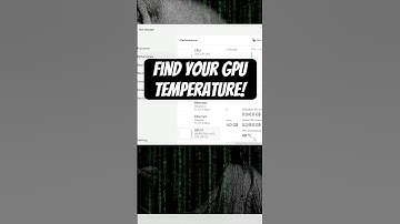 Find Your GPU Temperature #shorts #gpu #windows11