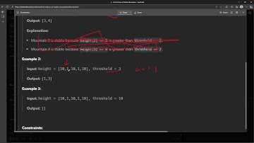 #LeetCode 3285 | Find Indices of Stable Mountains #Java