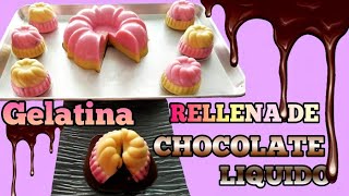 Gelatinas ? RELLENAS con CHOCOLATE LÍQUIDO ? / Gelatina NAPOLITANA / Gelatinas para NEGOCIO