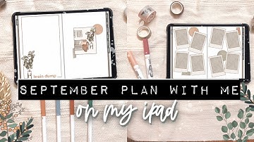 SEPTEMBER 2021 DIGITAL PLAN WITH ME | Digital Bullet Journal | IPad Bullet Journal | Procreate bujo